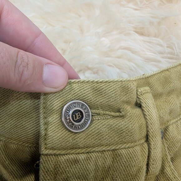 Union Bay Women's Olive Green Tapered High Waist Mom Jeans Size 7/8 - Picture 5 of 9